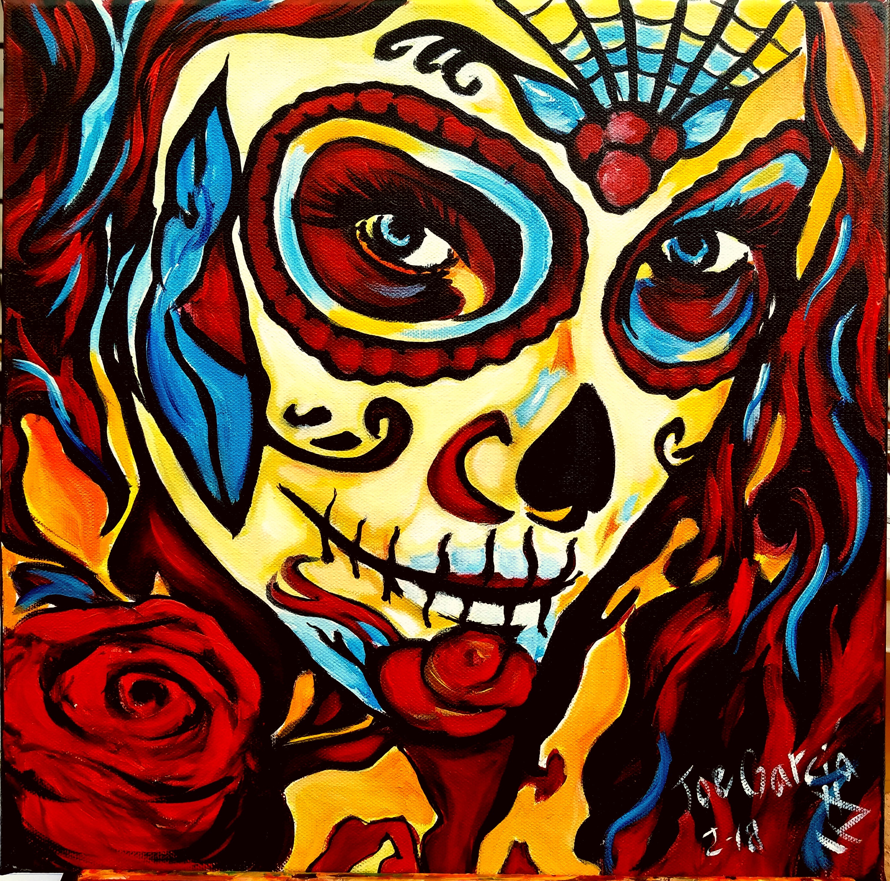 Retro Sugar Skull II